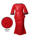 Vestidos africanos para mulheres, top de manga 3/4 com envoltório e cachecol, 3 peças, um conjunto de 2 tamanhos menor do que nos tamanhos