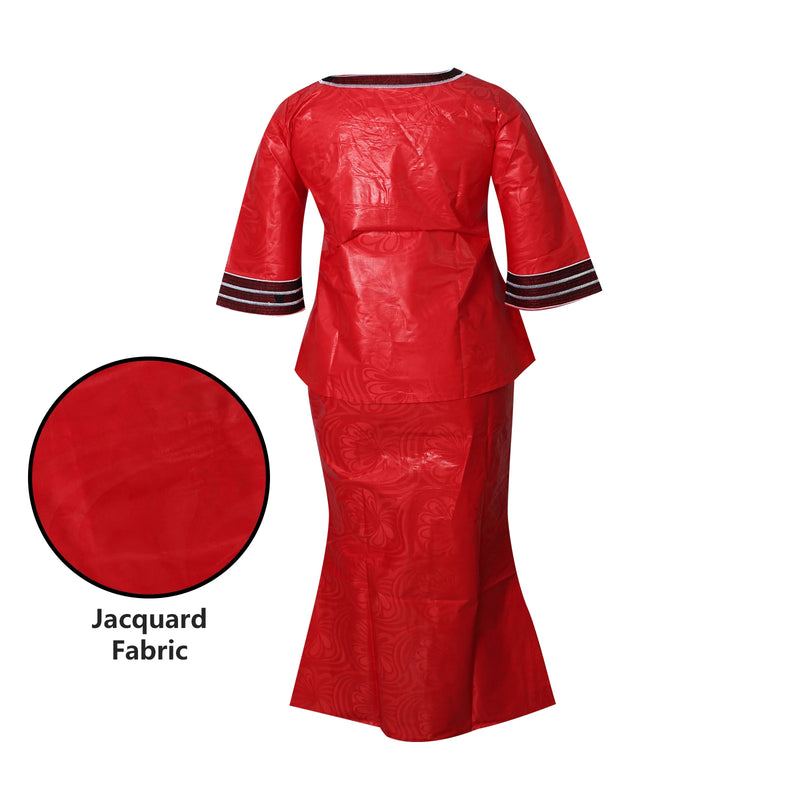 Vestidos africanos para mulheres, top de manga 3/4 com envoltório e cachecol, 3 peças, um conjunto de 2 tamanhos menor do que nos tamanhos