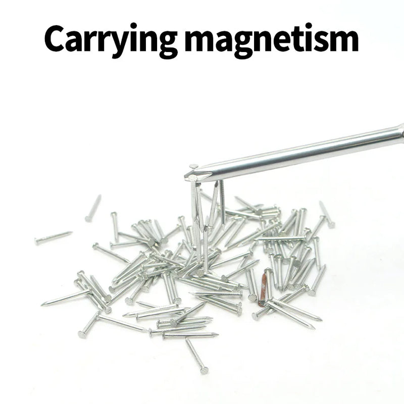 WEILIGU-Kit Chave de Fenda Magnética Portátil, Combinação Philips e Cabeça Chata, Saco de Lona, Ferramentas de Reparação Também Usadas, 8-em-1