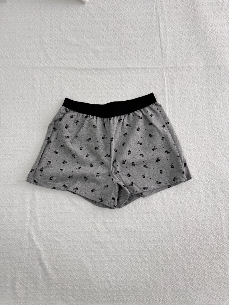 Skulls Print Home Cozy Pants Sets Women Sleeveless Cropped Tank Top+Straight Trouser Suits Casual Sweet Pajama Two-piece Set New