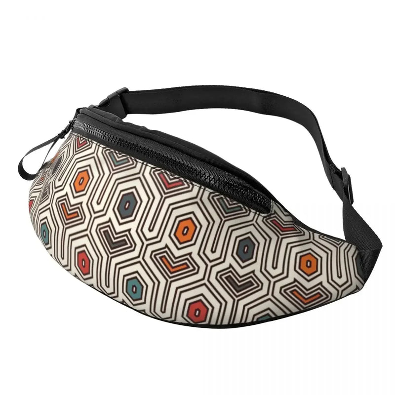 Colorful African Tribal Pattern Fanny Pack for Men Women Africa Ankara Print Crossbody Waist Bag Traveling Phone Money Pouch