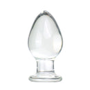 VaHppy Plugues anais de vidro com diâmetro de 5 cm, brinquedos sexuais para meninas, extensão de masturbação anal gay SM BDSM, brinquedos anais ovais e sedosos