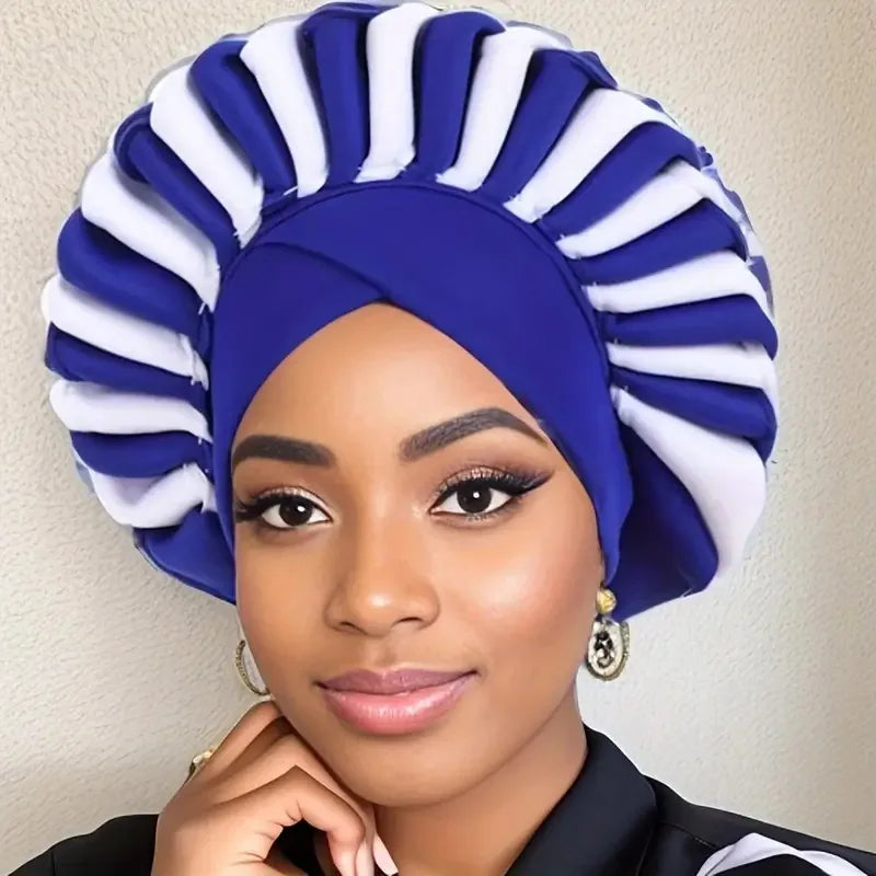 Handmade Africano Auto Gele Headties, Tampas de Turbante Feminino, Envoltório de Cabeça das Mulheres, Aso Oke, Chapéus de Casamento Nigeriano Tradicional, Ready to Wear