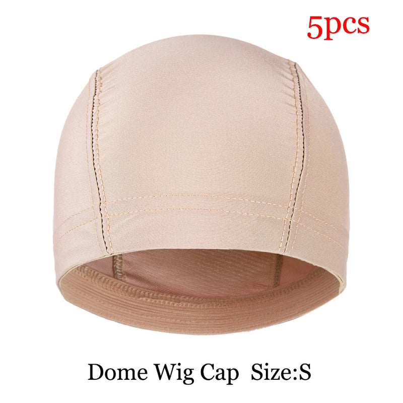 5pcs Wholesale DIY Wig Making Caps Black Mesh Cao Dome Cap Breathable Nylon Wig Hair Net Cap for Making Wig