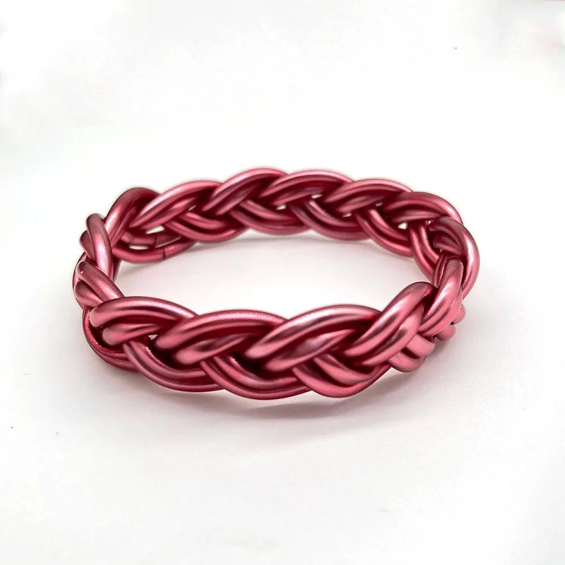 ALLYES Multilayer Handmade Braided Bangles for Women Men Temperament Glitter Filled Jelly PVC Bangle & Bracelet Jewelry Gift