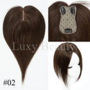 Topper de cabelo humano cinza para mulheres 100% grampo de cabelo humano em postiços natural preto loiro marrom grampo de cabelo em topper cabelo