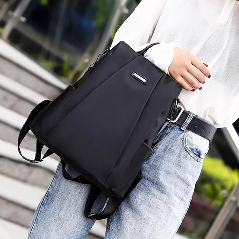 Oxford Cloth Anti Theft Backpack Back Hidden Zipper soft Design Women Backpack Suitable for Daily Work Travel