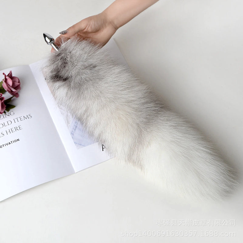 Orelhas de raposa e anal butt plug cauda brinquedos sexuais para mulheres suave anal plug cauda longa sm cospaly jogar para casais brinquedos adultos eróticos