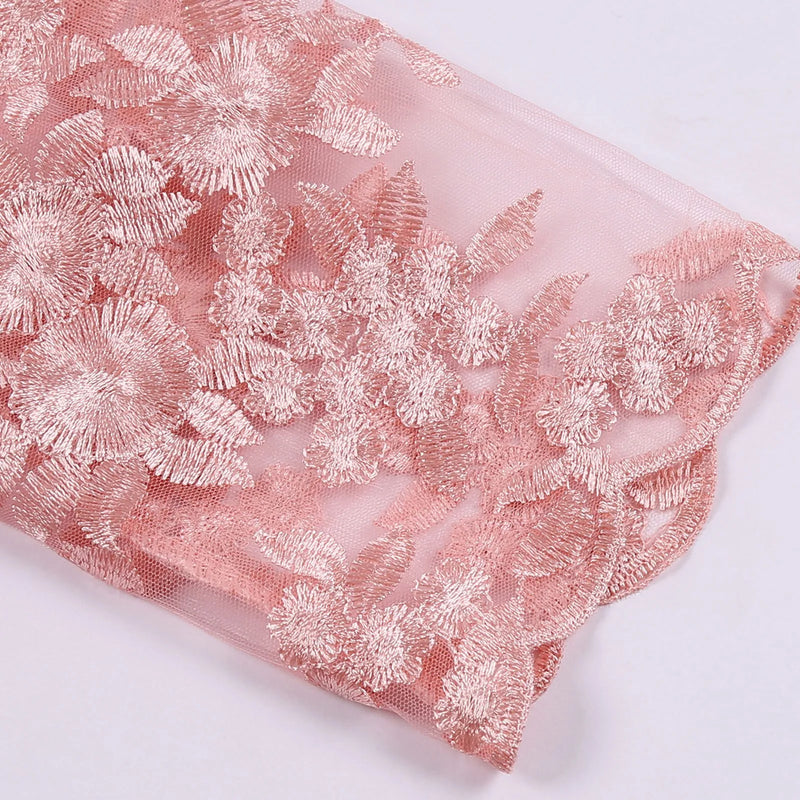 Plus Size Ladies Dress O Neck Short Sleeve Dress Evening Party Summer Dresses For Wedding Guest Lace Embroidery Elegant Dress