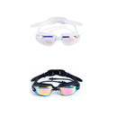 Óculos de natação Óculos de natação de armação grande HD grande angular antiembaçante proteção UV Óculos de natação para adultos sem vazamento