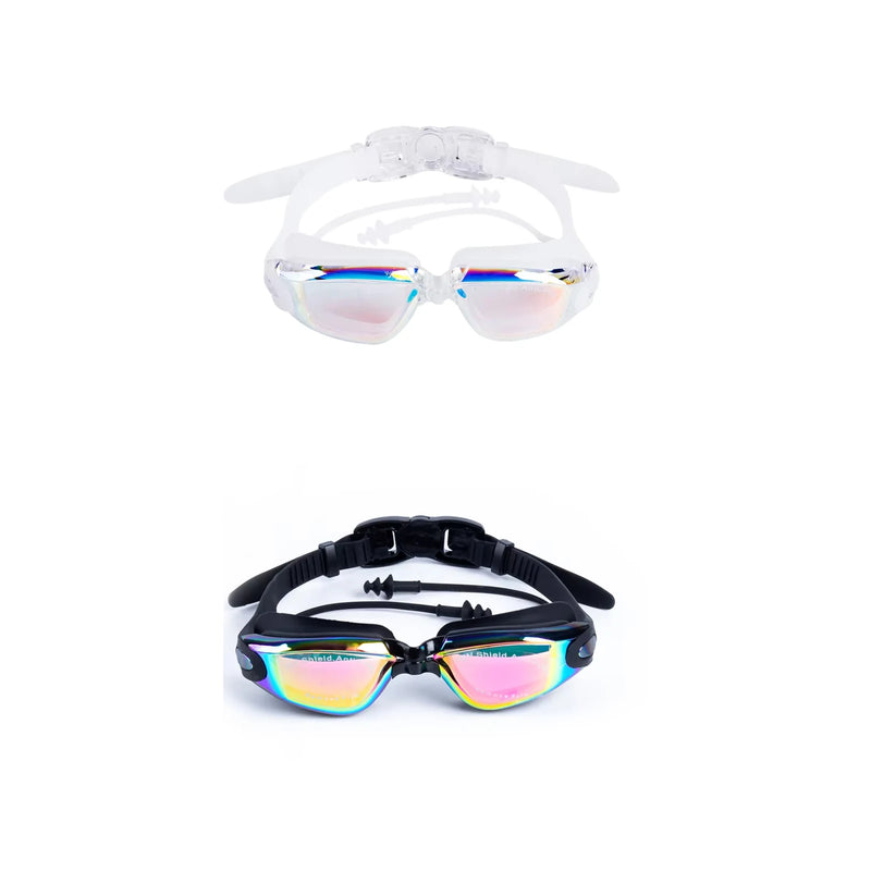 Óculos de natação Óculos de natação de armação grande HD grande angular antiembaçante proteção UV Óculos de natação para adultos sem vazamento