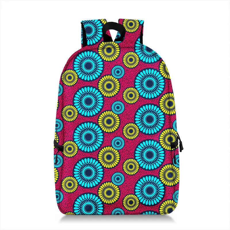 African Women Backpack Africa Tribal Ethic Shoulder Travel Bags Fashion Rucksack Teenager Laptop Daypack School Bags Gift