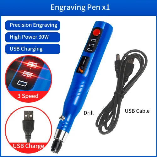 30w 3 velocidade ferramenta rotativa sem fio 3.7v broca elétrica ferramenta rotativa para gravura, lixar, polimento, escultura, corte, artesanato diy
