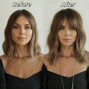 14 Polegada marrom ombre 100% toppers de cabelo humano com franja clipe em remy hairpieces para mulheres extensões de cabelo reto uso diário