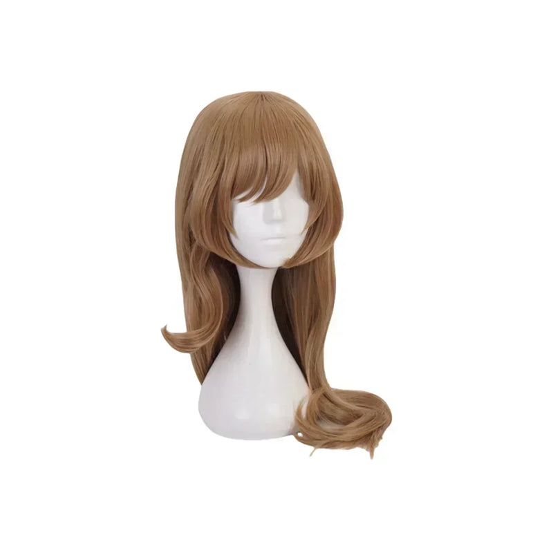 Anime Genshin Impact Synthetic Hair Lisa Minci Cosplay Wigs Long Brown Pre Styled Party Carnival Props