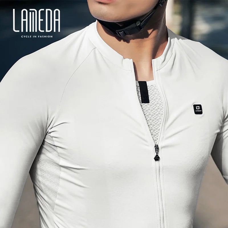 Lameda camisa de ciclismo primavera verão roupas de ciclismo para homens verão secagem rápida respirável estrada ciclismo terno manga longa topo