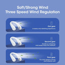 Ventilador de pescoço pendurado recarregável USB Mini banco de potência portátil sem folhas embutido para viagens, esportes, escritório doméstico