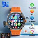 2025 novo relógio inteligente 4g/5g sim completo netcom wifi nfc gps 32gb relógios para homem 32gb de armazenamento câmera hd smartwatch para ios/android