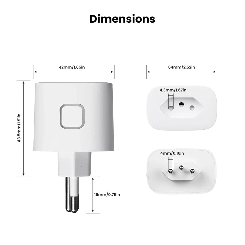 Moes 16a tomada inteligente tuya wifi/zigbee brasil versão soquete monitoramento de eletricidade à prova de fogo controle app com alexa google casa