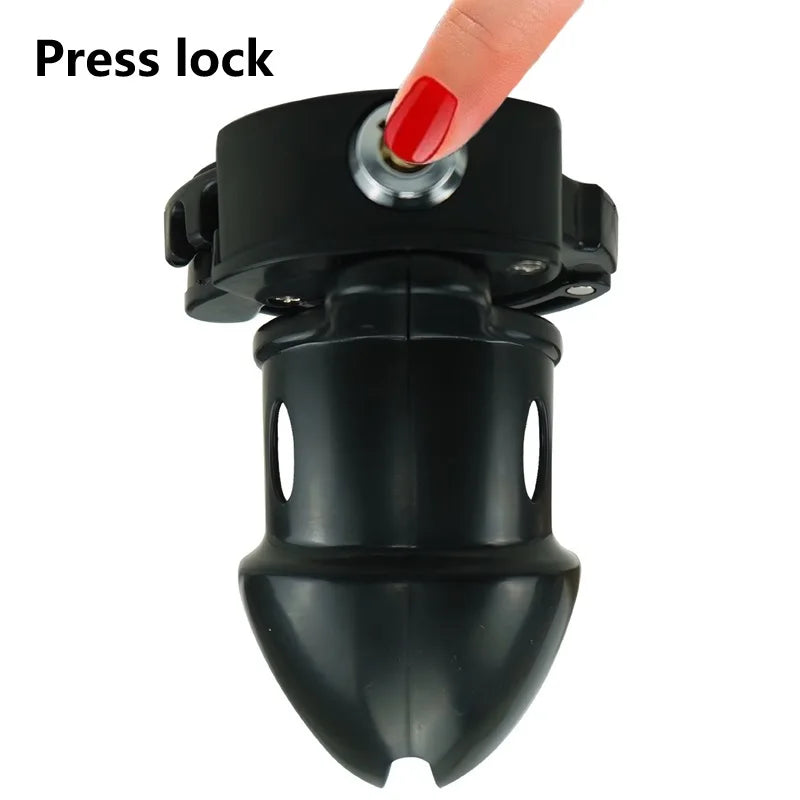 Masculino pequeno pênis gaiola anel ajustável bloqueio bondage pássaro castidade gaiola cinto galo anel escravo contenção instrutor homem brinquedo sexual