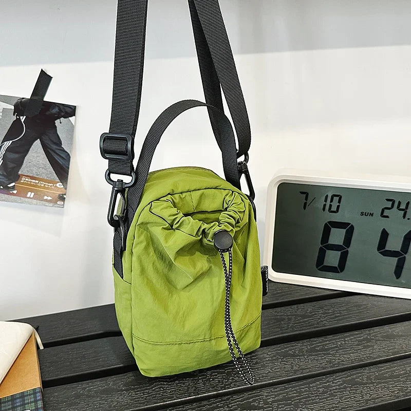 Portable Shoulder Bags Nylon Waterproof Women Mobile Phone Bags Small Outdoor Sport Man Crossbody Bag Casual Water bottle Pouch