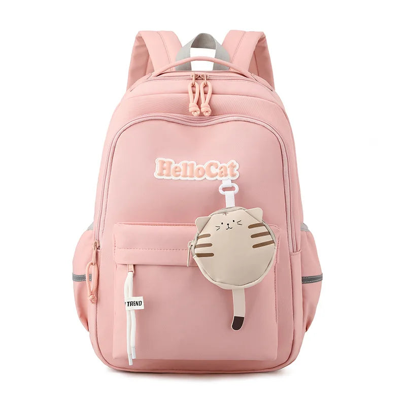 Large Capacity Backpacks Teenage Girls Junior Middle School Students Book Bag Breathable Shoulder Backpack Kawaii Schoolbag