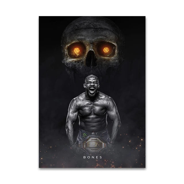 Boxing Fighting Star Canvas Wall Art Print Poster MMA Decorative Painting Modern Home Decor Boxing Sports Lover Gift Unframed