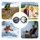 Feito à mão nd9 retro punk polarizado masculino redondo ajustável óculos de sol feminino uv anti uv pesca óculos de sol filtro nd