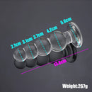 Nova bola vagina grande pirex contas de cristal vidro butt plug grande anal vibrador grânulo falso adulto masturbar brinquedos sexuais para mulheres homens gay