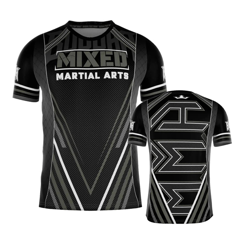 2025 New Fighting Boxing Suit Summer Hot Sale Men's T-shirt Loose Breathable 3D Printed Short Sleeve Men's Sports Fitness Tops