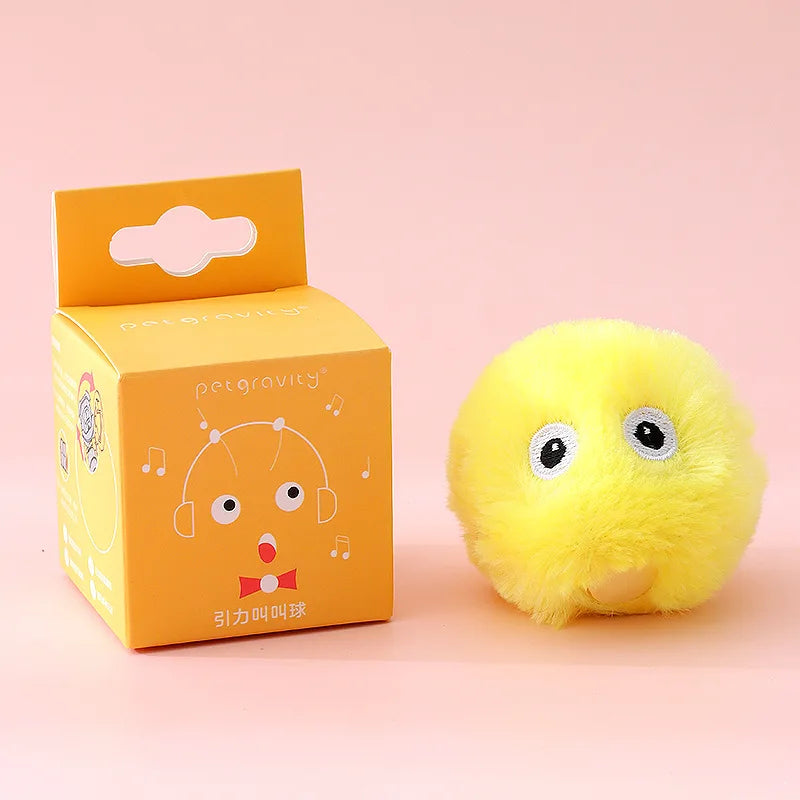 Interactive Ball Smart Cat Toys Catnip Cat Training Toy Kitty Pet Playing Ball Pet Squeaky Supplies Products Toy for Cats Kitten