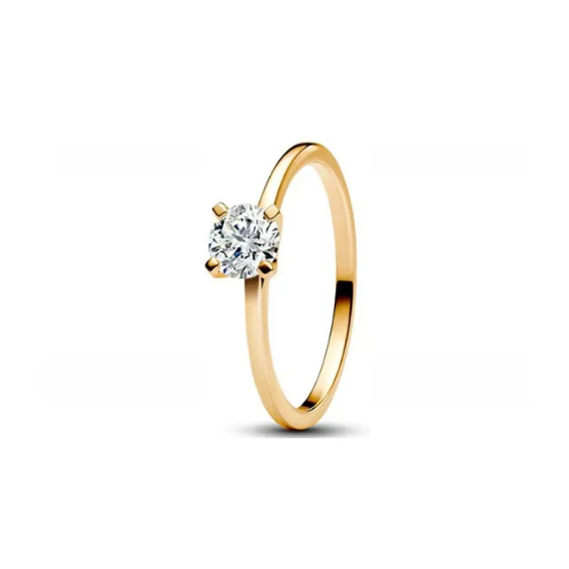 Novo real 925 prata esterlina moda design irregular coração redondo anel quadrado senhoras jóias finas acessório de noivado de casamento