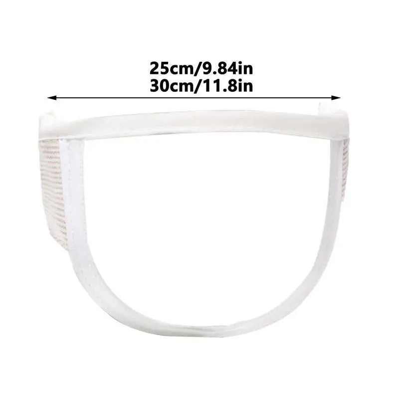 Cat Muzzle Anti Bite Cat Face Protection For Nail Trimming Transparent Kitten Mouth Guard Helmet For Puppy Small Animal
