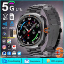 2025 novo relógio inteligente 4g/5g sim completo netcom wifi nfc gps 32gb relógios para homem 32gb de armazenamento câmera hd smartwatch para ios/android