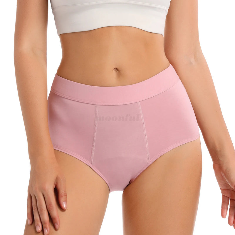 Women Menstrual Period Panties 4 Layer Bamboo Menstrual Panties Overnight Absorbent Period Underwear Culottes Menstruelles Femme