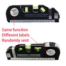 Ferramenta de linha de nível a laser multiuso kit de nível a laser padrão linha cruzada laser 8 pés fita métrica régua com tripé de metal