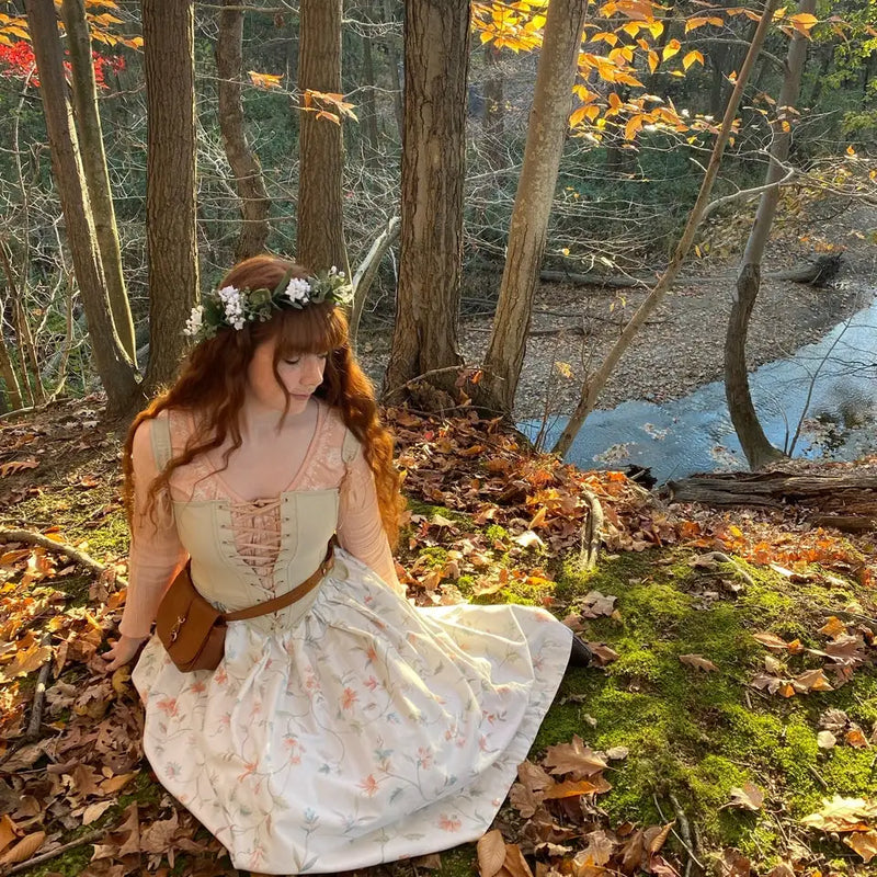 Medieval renascentista vintage espartilho topos bustier colheita topos rendas camisola ren faire preto branco espartilho festival traje