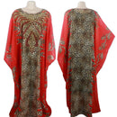 Mãe africana elegante chiffon impresso vestido longo robe grande balanço decoração diamante de luxo com estiramento interno saia interna