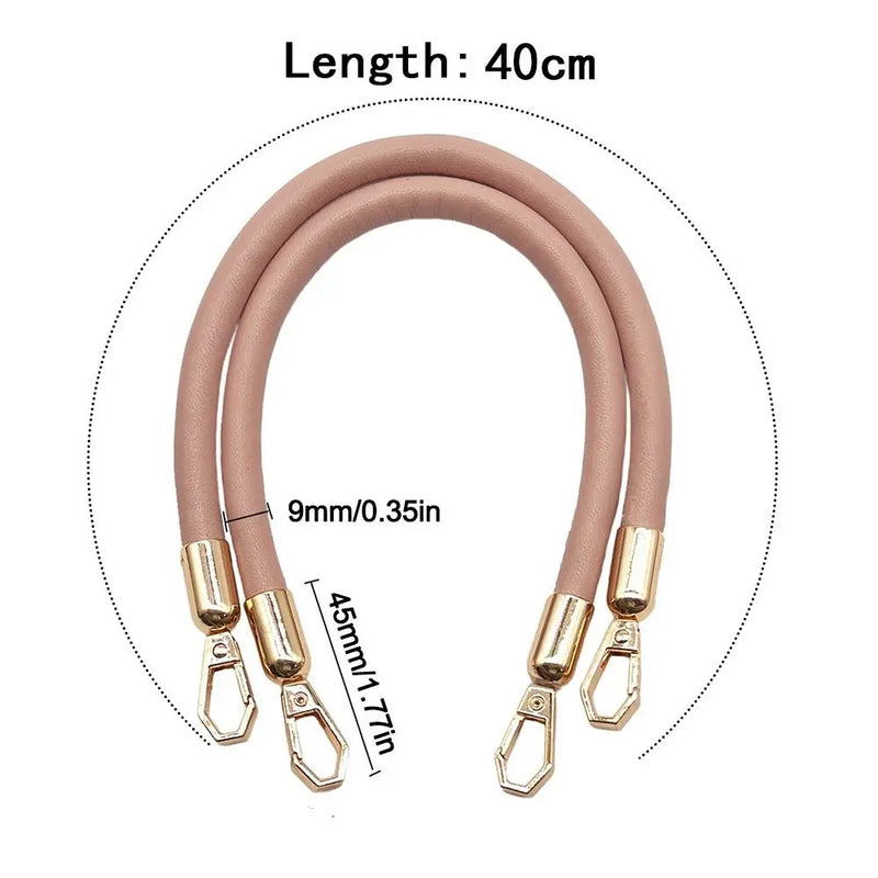 40CM PU Leather Bag Belt Gold Chain Buckle Handle Handbag Strap Women's Bag Handles Shoulder Bag Straps Replacement Accessories