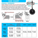 Carrinho para cadeira de rodas para animais de estimação, ajudas ajustáveis para mobilidade de animais de estimação com rodas, reabilitação para cães e gatos, ajuda para mobilidade para caminhada, troll