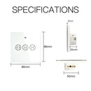 Moes wifi interruptor cego de cortina inteligente para cortina elétrica motorizada tuya persiana em rolo alexa echo google casa controle voz