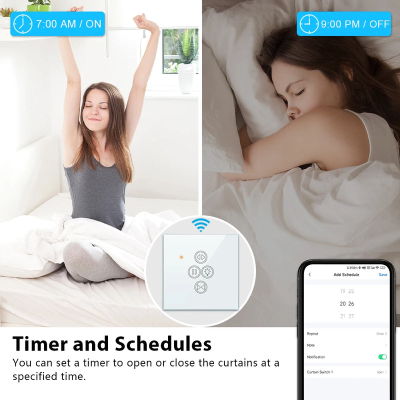 Loratap tuya vida inteligente wifi cortina de rolo interruptor luz para persianas motorizadas elétricas trabalho para alexa google casa voz