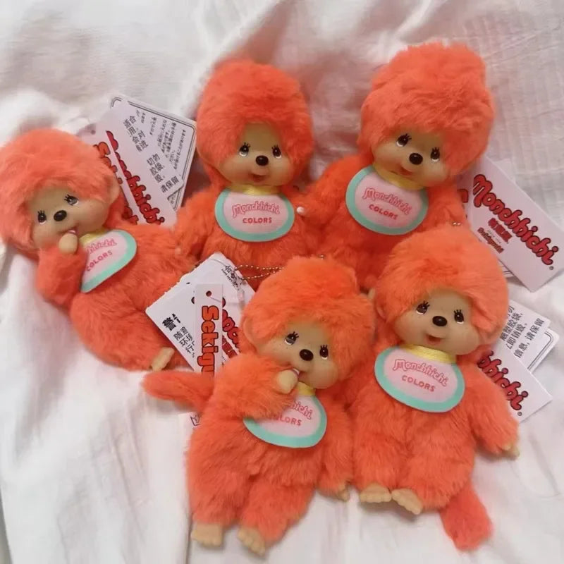 Anime Monchhichi Pendant Plush Doll - Cute Cartoon Character Standing Transformation Claw Machine Toy Multiple Selection Availab