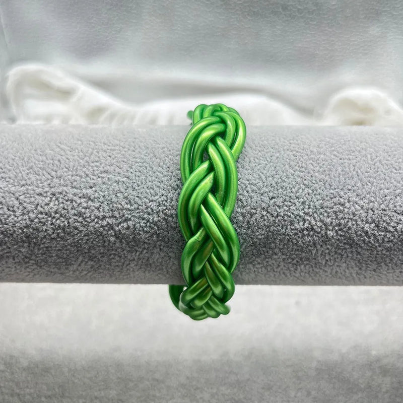 ALLYES Multilayer Handmade Braided Bangles for Women Men Temperament Glitter Filled Jelly PVC Bangle & Bracelet Jewelry Gift