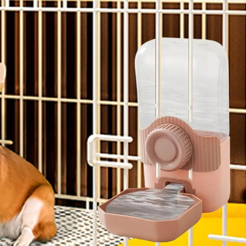Hanging Automatic Pet Food Feeder/Water Dispenser, Gravity Cat Auto Feeder Waterer Set With Container Bowl For Cage Accessories