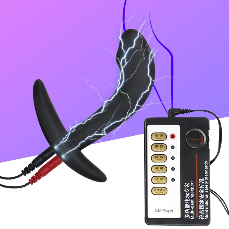 Choque elétrico massageador de próstata vibração anal butt plug buttplug vaginal g-ponto estimulador orgasmo de próstata masturbar