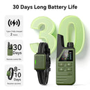 RoJECO Coleira elétrica para treinamento de cães IPX7 à prova d'água coleira para parar de latidos de cães com controle remoto recarregável dispositivo anti-latidos