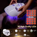 7 cores led máscara facial fóton terapia rosto cuidados com a pele máscara anti acne terapia rejuvenescimento da pele remoção de rugas rosto máscara de beleza