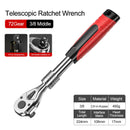 72 dentes 1/4 "1/2" chave de soquete telescópica catraca CR-V liberação rápida profissional ferramentas manuais reparo automóvel