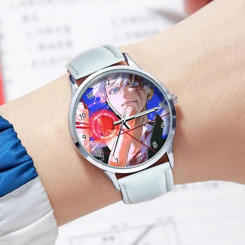 Jujutsu Kaisen Gojo Satoru Waterproof Watch Student pointer Watch Lolita Birthday present Cosplay Cute Cartoon Xmas Gifts